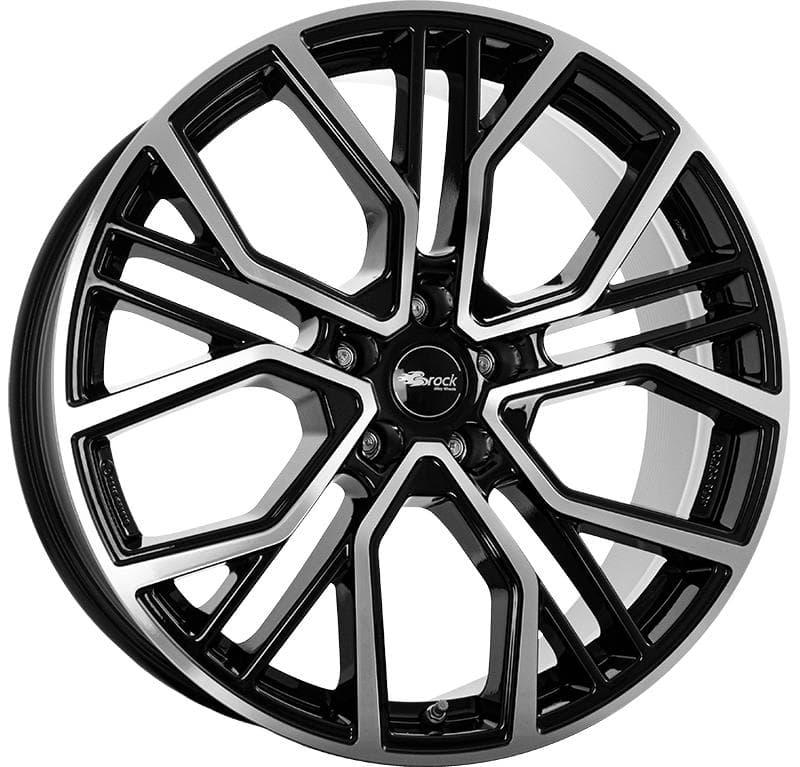 Brock B41 8.5x20 5x127 ET50 CB71.6 Schwarz Glanz Voll-Poliert (SGVP)