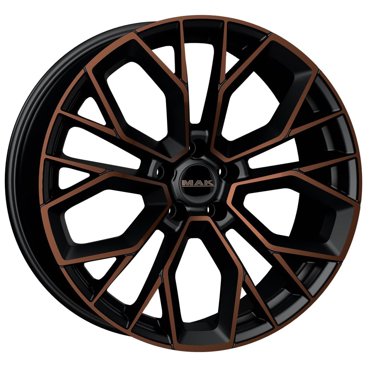 MAK Stilo 8.5x20 5x112 ET35 CB76 Black & Bronze