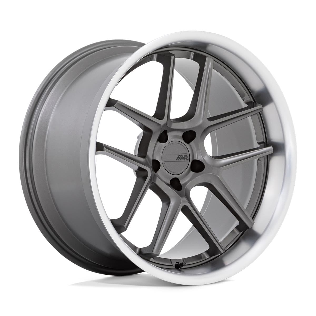 American Racing AR942 12x20 5x115 ET6 CB71.6 Matte Gunmetal With Machined Lip