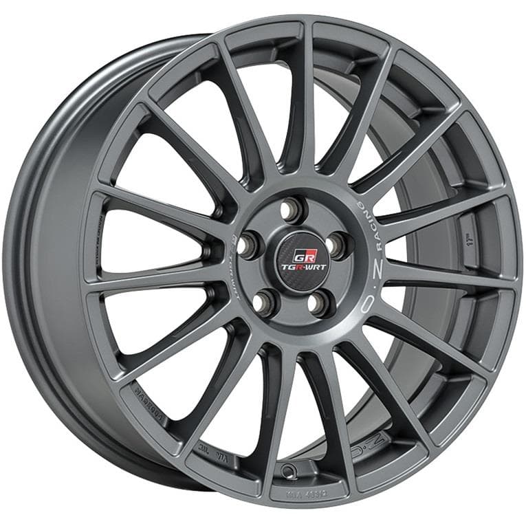 OZ Racing Superturismo TGR-WRT 8x18 5x114.3 ET38 CB75 Matt Graphite + Silver Lettering