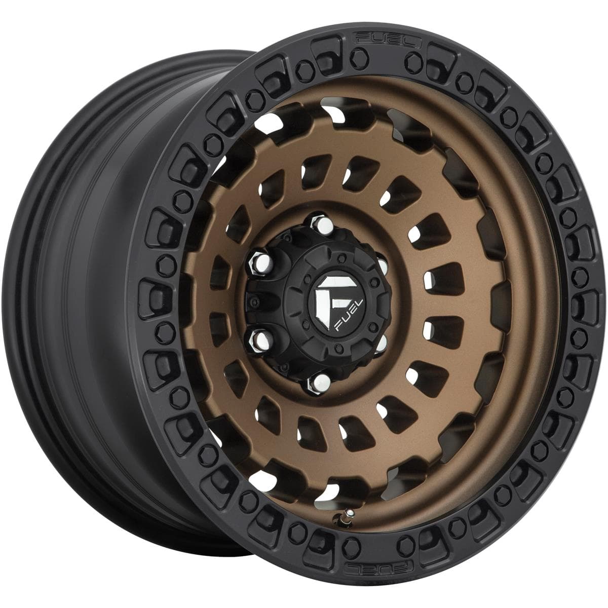 Fuel D634 Zephyr 8x17 5x114.3 ET38 CB56.6 Matte Bronze Black Bead Ring