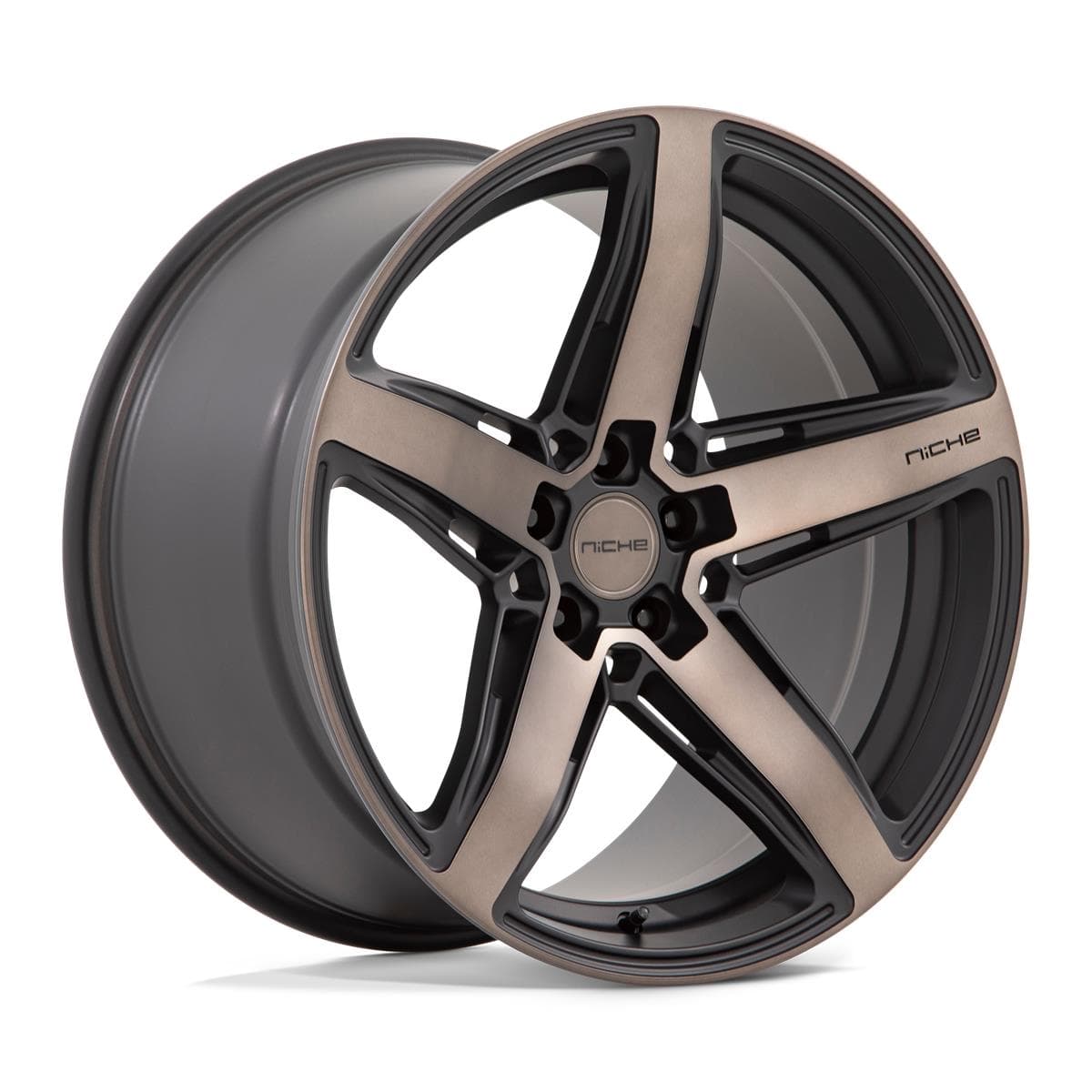 Niche M271 Teramo 10.5x20 5x120 ET35 CB72.6 Matte Black With Double Dark Tint Face